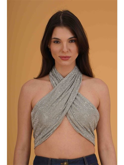 Top in microstrass Twenty Fourhaitch | SANTORINIARGENTO